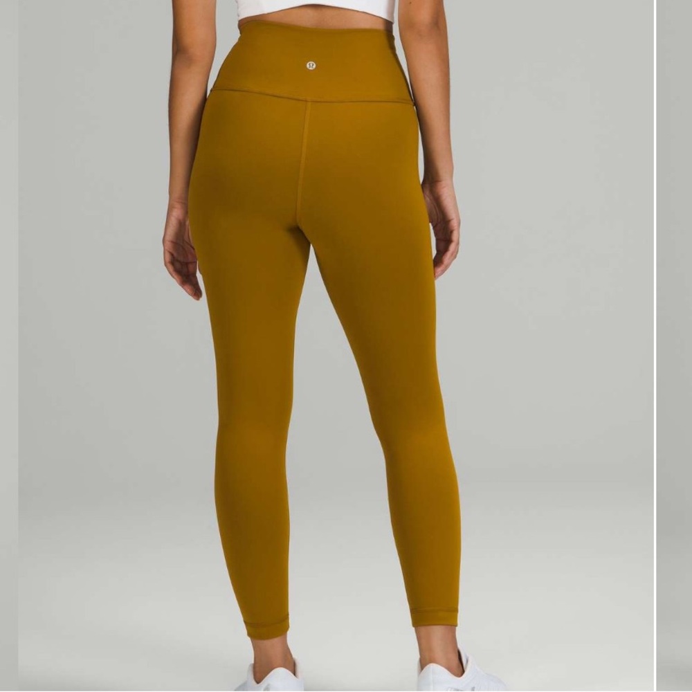 Lululemon Athletica High-Rise Mustard Yellow Leggings